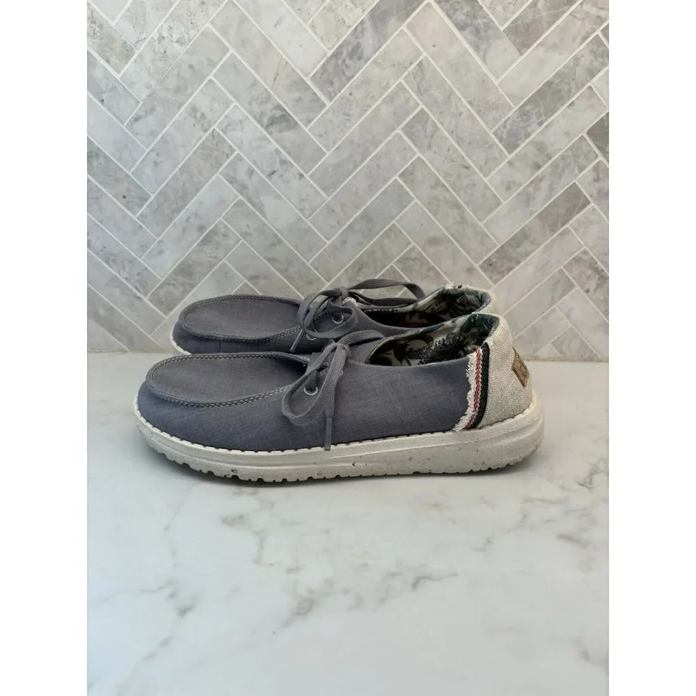 Hey Dude Wendy‎ Natural Indigo Slip On Shoes Casual Comfort Beach Women's Size 7